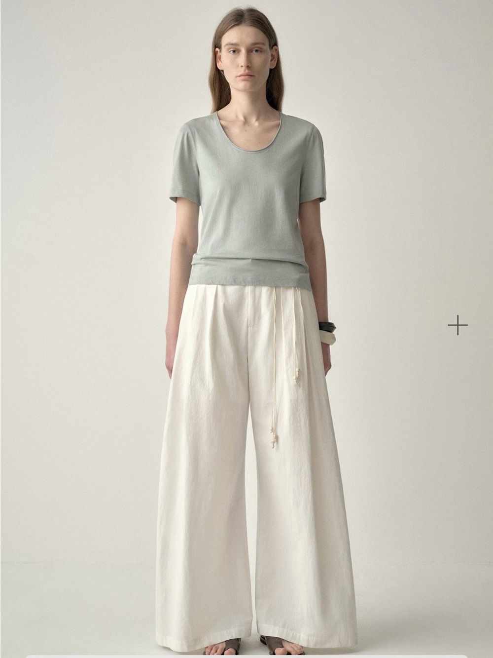 Insis Crinkled Wide-leg Pants